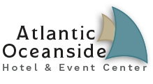 The Logo for the Atlantic Oceanside HoteThe Logo for the Atlantic Oceanside Hotel and Event Center in Bar Harbor Maine.l and Event Center